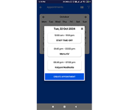 Appointments can be booked even out of clinic working hours. In other words, appointments can be booked 24*7.